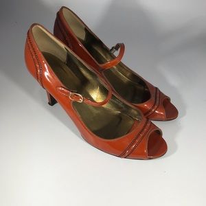J.Crew strappy leather heels size 10 (41 EU)